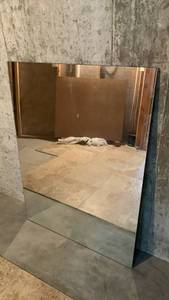 lot 2500 image: Large Rectangular Wall Mirror 44x32 located in basement