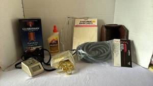 lot 3120 image: Miscellaneous Garage Items including Furniture Care Kit, flex tubing and more