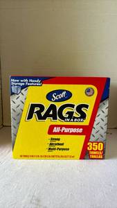 lot 3129 image: Unopened box of Scott Rags