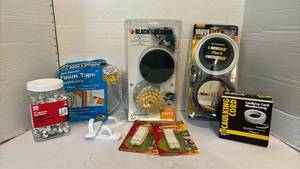 lot 3138 image: Command products for safe hanging, Movealls, caulking cord and Foam Tape and more