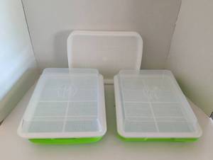 lot 3301 image: White Plastic seed germination trays