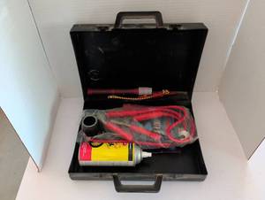 lot 3323 image: Automotive Emergency Roadside Kit with Jumper Cables and Tools