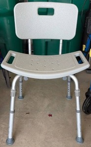 lot 52048 image: Medical Shower Chair with Backrest - Retail $25