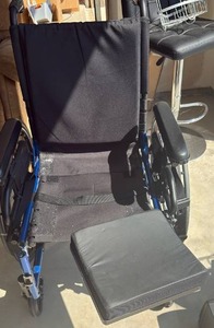lot 52061 image: Standard Manual Wheelchair with Removable Footrests - Retail $75