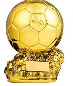 lot 9187163 image: Customizable Golden Football Ballon World Cup Trophy Resin Player Award Soccer Fan Collectible Souvenir Birthday Gift