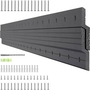 lot 101619 image: French Cleat Hanger Heavy Duty 41 inch - Aluminum Alloy Z Clips Brackets Heavy Mirror Mounting Hardware 250 lbs Load Interlocking Z Hangers Picture Hanging Kit, 1 Pair Black