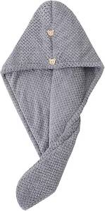 lot 201470 image: Coral Velvet Pineapple Checkered Dry Hair Cap Wipe Hair Plain Towel Thickened Absorbent Bathroom Soft Household Hair Towels