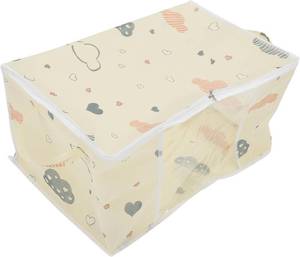 lot 201475 image: PRETYZOOM Comforter Storage Bag Quilt Organizer Opening Design Portable Zipper Bags for Bedding Blankets Clothes for Moving and Household Storage Oversized Capacity