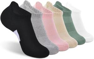 lot 201478 image: Running Ankle Socks Womens Cotton Athletic Cushioned Socks