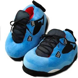 lot 301463 image: MOLERFO Sneaker Slippers Non Slip Sole Indoor House Plush Slippers Unisex Indoor Floor Cotton Shoes