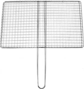 lot 301480 image: BESPORTBLE Fish Grill Basket, Fish Grilling Basket for Outdoor Stainless Steel Folding Grill Accessories Grill Basket for Bar Camping Picnics Parties
