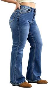 lot 301494 image: Plus Size Bootcut Jeans for Women Flare Jeans for Women High Waisted Stretchy Bell Bottom Jean for Womens Wide Leg