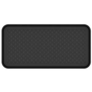 lot 401387 image: Ottomanson 15 x 30 Multi-Purpose Boot Tray   Waterproof Shoe & Pet Feeding Spill Tray, Litter Box & Pee Pad Holder, Painting & Planting Mat, 1.2 Raised Edge Floor Protection