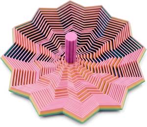 lot 401426 image: 3D Printed Star Sensory Fidget Colorful Fractal Folding Expanded Fidgets with Detachable Handle Hexagon Whirling Spiral for Stress Relief Anxiety Focus ADHD Home Office Desk Decor (Large,Colored)