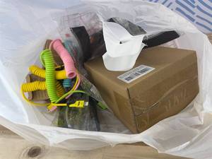 lot 311470 image: 15 Item Mystery Bag (misc. makeup, phone accessories, electronics, hug toys, stuffed animals, keychains, household items, etc.)