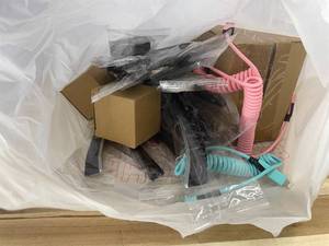 lot 311476 image: 15 Item Mystery Bag (misc. makeup, phone accessories, electronics, hug toys, stuffed animals, keychains, household items, etc.)