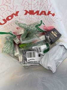 lot 411427 image: 15 Item Mystery Bag (misc. makeup, phone accessories, electronics, toys, stuffed animals, keychains, household items, etc.)