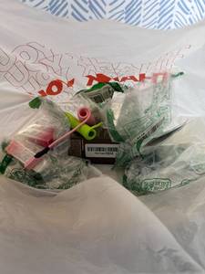 lot 411443 image: 15 Item Mystery Bag (misc. makeup, phone accessories, electronics, toys, stuffed animals, keychains, household items, etc.)