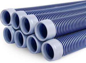 lot 201523 image: POOLWHALE Professional Swimming Pool Vacuum Cleaner Hose -1.5 8 Piece Hoses, Perfect Vacuum ExtensionReplacement - Compatible with all Major Automatic Pool Cleaners