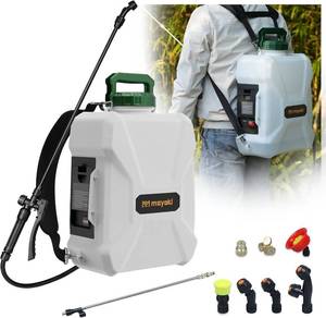 lot 111667 image: 3Gallon Lawn Garden Sprayer Compatible with Makita 18V Battery(Tool Only), Backpack Pump Sprayer, Translucent Water Tank, Adjustable Pressure, for Spraying Plants, Watering, Weeds, Cleaning