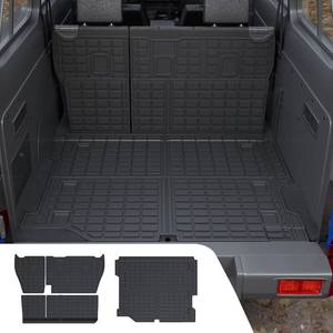 lot 111675 image: Cargo Mat Compatible with 2018-2025 Jeep Wrangler JL 4x4 4-Door Trunk Mat Cargo Liner All Weather Back Seat Cover 2024 Wrangler JL 4x4 Accessories (2018-2025 JL,Trunk MatBackrest Mats)
