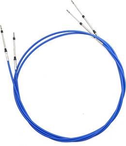 lot 211494 image: Saihisday 2Pcs Marine 33C Throttle Shift Remote Control Box Cable Replacement for Yamaha Outboard Engine Boat Motor Steering System Blue 13FT