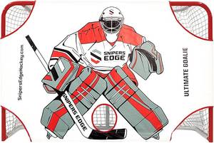 lot 211502 image: Retails for $140 Snipers Edge Hockey Ultimate Goalie Shooter Tutor   Fits Inside Goal, Durable Impact-Resistant Vinyl, Enhances Shooting Accuracy, Ideal for Training & Practice, Dryland Hockey Accessories