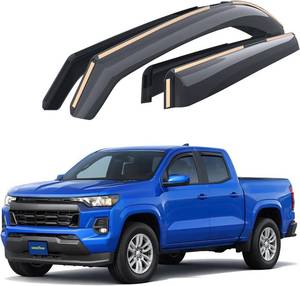 lot 211507 image: Goodyear Shatterproof in-Channel Window Deflectors for Chevrolet (Chevy) Colorado 2023-2026 Crew Cab, Rain Guards, Window Visors for Cars, Vent Deflector, Car Accessories, 4 pcs - GY008111
