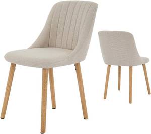 lot 101569 image: Retails for $123 Garvee Dining Chairs Set of 2,Modern Upholstered Kitchen Chairs with Ergonomic Back Support,300 LBS Capacity Dining Chairs with Oak Legs for Dining Room Home Restaurant