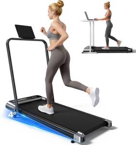 lot 271283 image: Retails for $129 Walking Pad Treadmill with Handle Bar and Adjustable Incline, Compact Portable Treadmills for Home Office, 2.5HP Quiet Anti-Slip Under Desk Treadmills, 0.6-3.8 MPH Remote Speed Control, 265 LBS