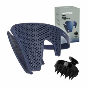 lot 22817 image: Mens Side Hair Flattener with Scalp Massager - Patented 3-Minute Down Perm Presser with Color-Changing Heat Indicator Technology and Ventilated Design for FastEasy Grooming - Retail $19