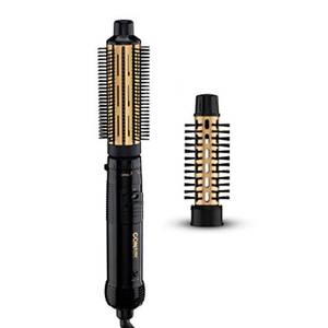 lot 22845 image: Conair 2-in-1 Hot Air Curling Combo, Includes 1.5-inch Curl Brush and 1-inch Aluminum Bristle Brush