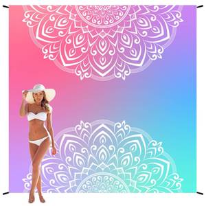 lot 30356 image: HIHOHO Beach Blanket, Sandproof Beach Mat, Waterproof Quick Drying Lightweight Outdoor Aztec Picnic Mat 79 X 83120x108 for 2-8 Adults for Travel, Camping, Hiking