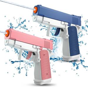 lot 30358 image: 2 Pack Water Guns for Kids - Squirt Gun Water Blaster Soaker Water Pistol Toys for Toddlers Child Boys Girls, Ideal Summer Gifts for Swimming Pool Beach Party Outdoor Shooting Game Water Fighting Toy
