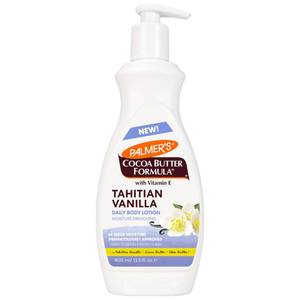 lot 30359 image: Palmers Cocoa Butter Formula Tahitian Vanilla Body Lotion, 13.5 Oz, Daily Moisturizing Lotion for Dry Skin with Shea Butter & Vitamin E, Hydrates & Protects, Helps Provide 48-Hour Deep Moisture - Retail $7