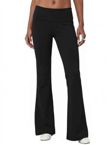 lot 30379 image: Rapbin Black Yoga Pants for Women Flare Leggings Stretch Bell Bottom Y2K Lounge Casual Sweatpants Bottoms -Small - Retail $24