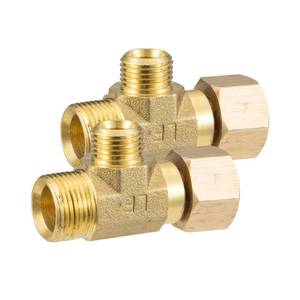lot 33791 image: WMAXPFIT ADD-A-Tee Adapter(2 PACK), 38 OD COMP. x 38 Female COMP. x 14 OD Compression, LF splitter Tee - Retail $9