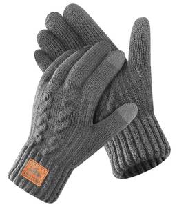 lot 33802 image: CAOZITOU Merino Wool Gloves for Men & Women, Thermal Gloves With Touchscreen Warm Fleece Liner for Winter Cold Weather (Darkgrey, Large) - Retail $13