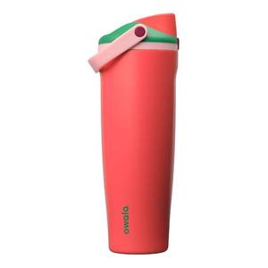 lot 33808 image: Owala FreeSip Sway Insulated Stainless Steel Water Bottle with Two-Way Spout, Built-In Straw and Bucket Handle, Made for Travel, School, and Sports, 40oz, BPA Free, Leak Proof, Hot Pink - Retail $35