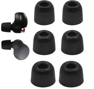 lot 33821 image: JNSA Replacement Memory Foam Ear Tips Noise Canceling Foam Ear Tip Compatible with Sony WF-1000XM4  1000XM5 Earbud Headphones, Fit in Case,LMS 3 Size 3 Pairs,Black (Foam4XM4B3P) - Retail $9
