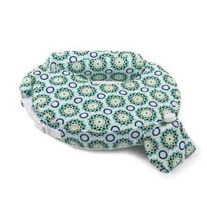 lot 33830 image: My Brest Friend Inflatable Travel Nursing Pillow For Breastfeeding, Bottlefeeding & Posture Support with Slipcover, Sparkles - Retail $31