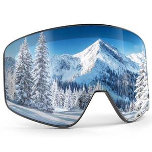 lot 33840 image: COOLOO Kids Ski Goggles, Kids Snowboard Goggles OTG Replaceable Lens Anti Fog & UV Protection Snow Goggles for Ages 3-14 - Retail $18
