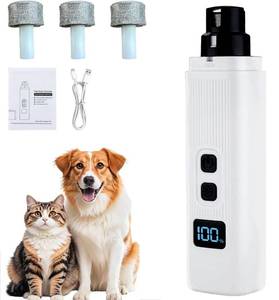 lot 33850 image: TFITWL Silent Groom Pro Pet Nail Grinder Low Noise Quiet Claw Trimmer for Dogs, Cats and Other Animals  Safe & Stress Free Nail Grooming, Ideal for Sensitive Dogs of All Breeds & Sizes (White) - Retail $16