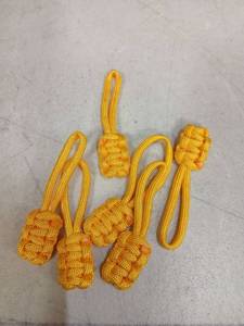 lot 33859 image: PATIKIL Zipper Pulls Replacement, 6 Pack Extension Cord Handle Fix Pull Tab Extender Fixer Slider Head Repair Kit for Luggage Backpack Jacket, Yellow - Retail $9