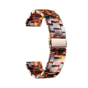 lot 33862 image: BINLUN Resin Watch Bands Replacement Watch Straps for Men Women 14 Colors Wrist Bands 121416182022mm Fashion Skin-Friendly Watch Bracelets, Amber 14mm - Retail $22