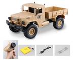 GracesDawn Remote Control Car, Terrain RC Cars, Electric Remote Control Off Road Military Truck, 1/16 2.4G 4WD Off-Road RC Military Truck Rock Crawler Army Car (Yellow) - Retail: $46