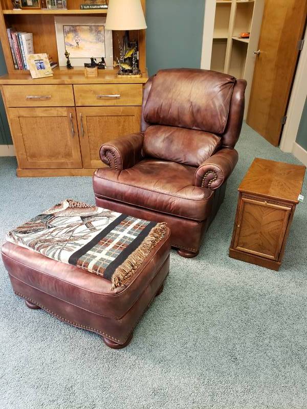 bradington young chair and ottoman