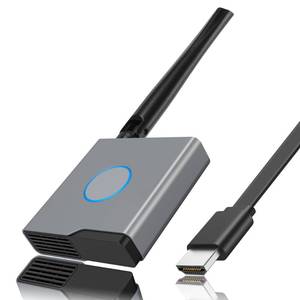 lot 22900 image: Wireless HDMI Display Dongle Adapter, Portable Transmitter, Streaming Media VideoAudioFile HDMI Wireless Extender for Smartphone,Laptop to HDTVMonitorProjector, Support Airplay DLNA Miracast - Retail $40