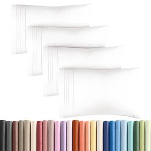lot 23007 image: King Pillow Cases Set of 4 - Ultra Soft Hotel Quality Pillowcase Covers - Comfy, Cozy & Wrinkle Free - Shrinkage and Fade Resistant - Machine Washable Pillow Protectors - 4 Piece Set - Antique White - Retail $25