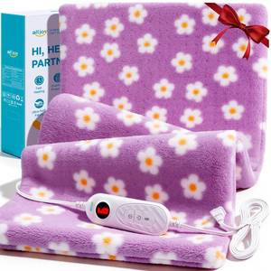 lot 24281 image: ALLJOY King Size Heating Pad for Back Pain Relief, 33x 17 Extra Large Heating Pad for Period Cramps, FSA Eligible HSA, Portable Heat Pad for Neck and Shoulders, Birthday Gifts for Women Men Mom Dad